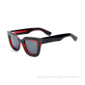 Promotion High Quality Black Tortoise Acetate Full Rim Fashion Ladies Sunglasses
